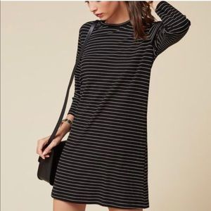 Reformation Benji shirt dress tencel stripe
